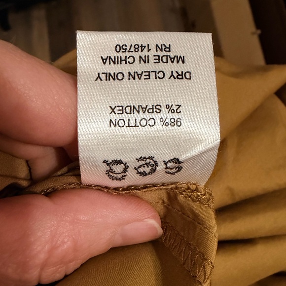 SEA Sienna Puff-Sleeve Stretch-Cotton Jumpsuit Tan Sz 4 - Picture 15 of 16